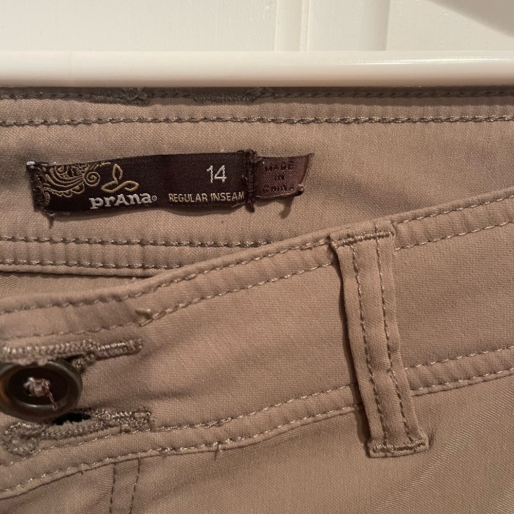 Prana Women's Khaki Chinos - Picture 2 of 6
